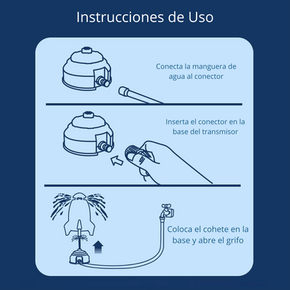 HydroJet - Cohete Acuático para tu Jardín