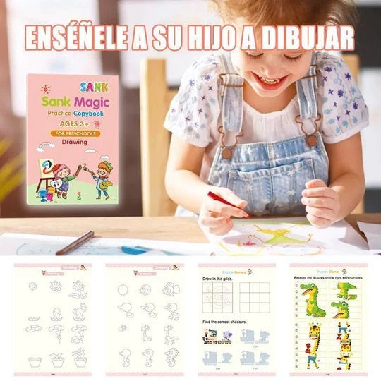 KIT con 5 Cuadernos de Caligrafía Mágica Creativa + ¡Envío Gratis!