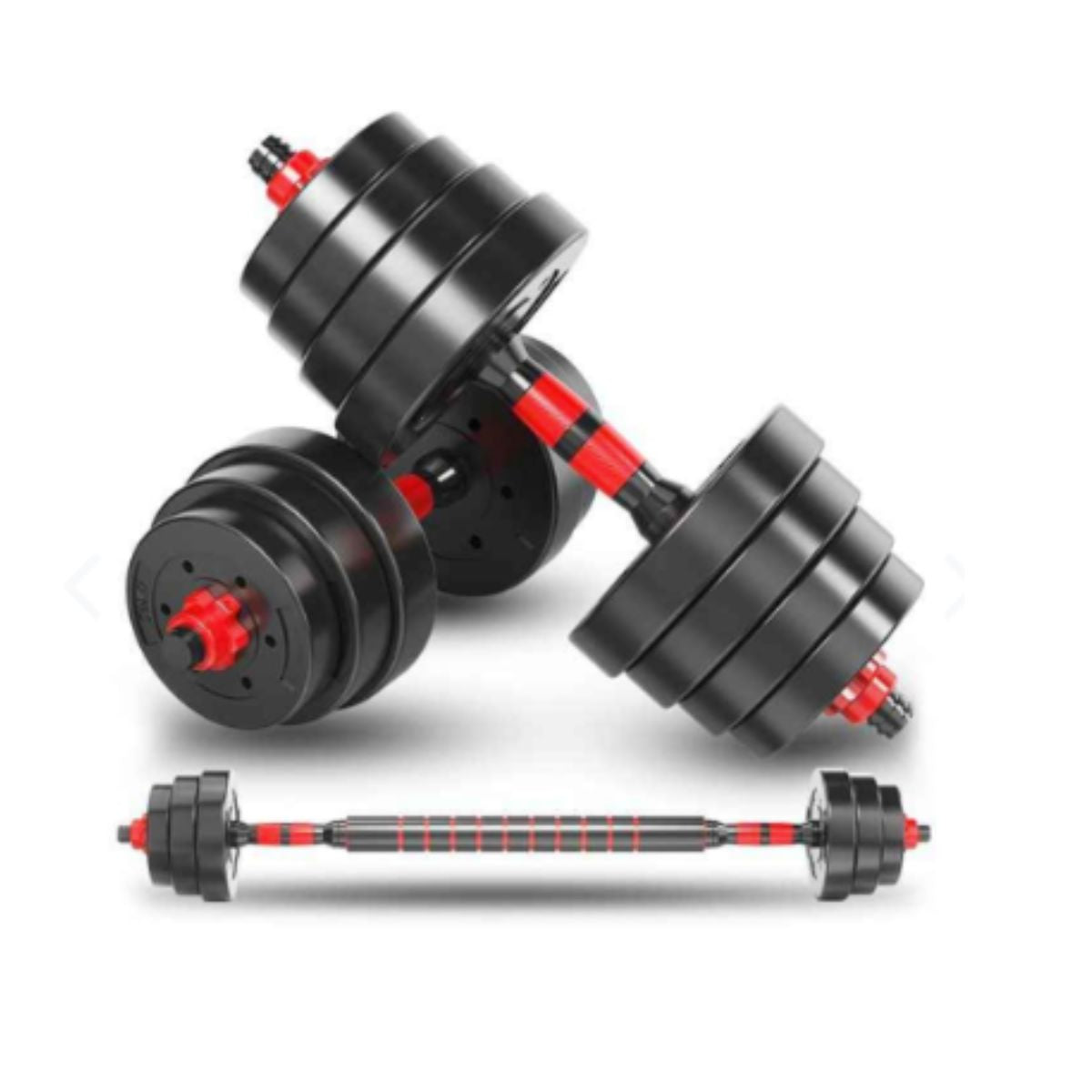 Adjustable Dumbbells with Connecting Bar - 20 Kg