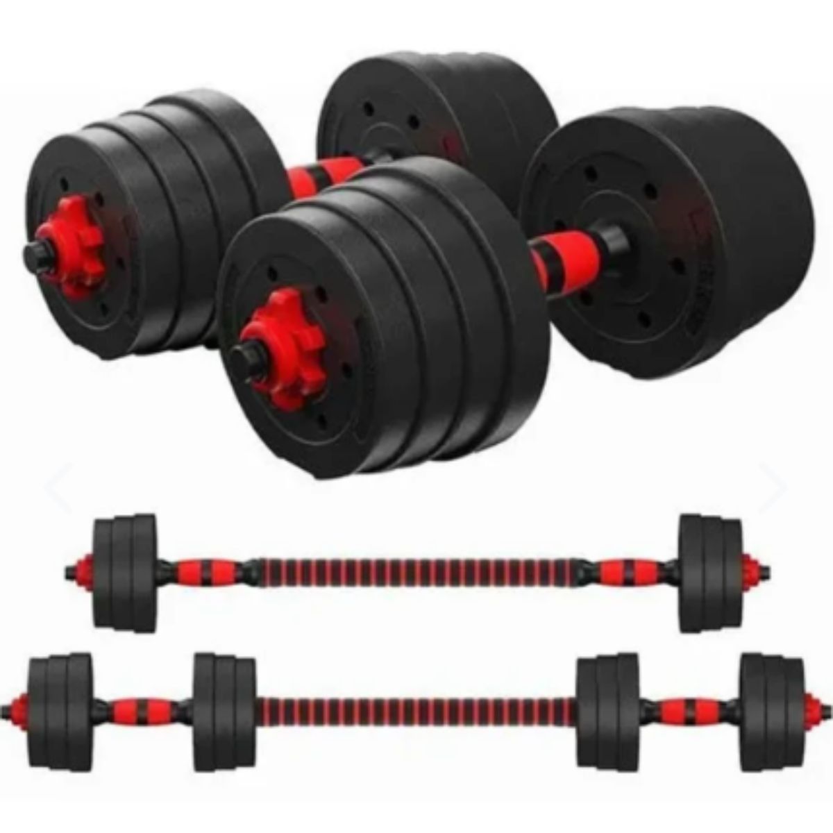 Adjustable Dumbbells with Connecting Bar - 20 Kg