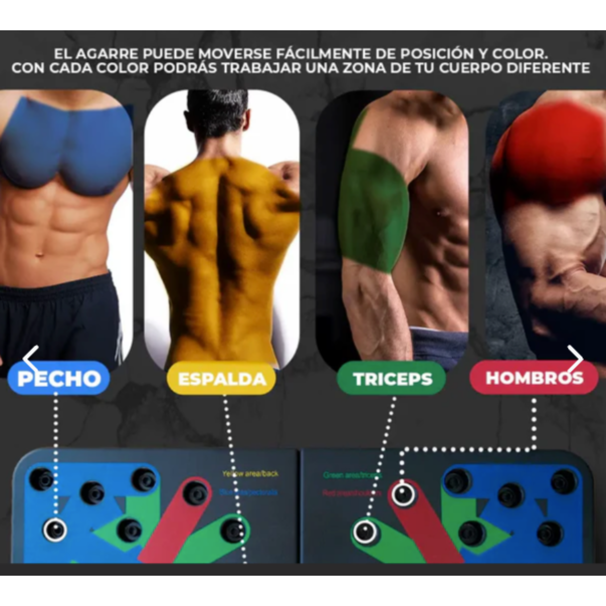 FlexBoard Pro™ - Tabla Para Flexiones Portatil Push Up